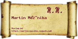 Martin Mónika névjegykártya