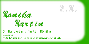 monika martin business card